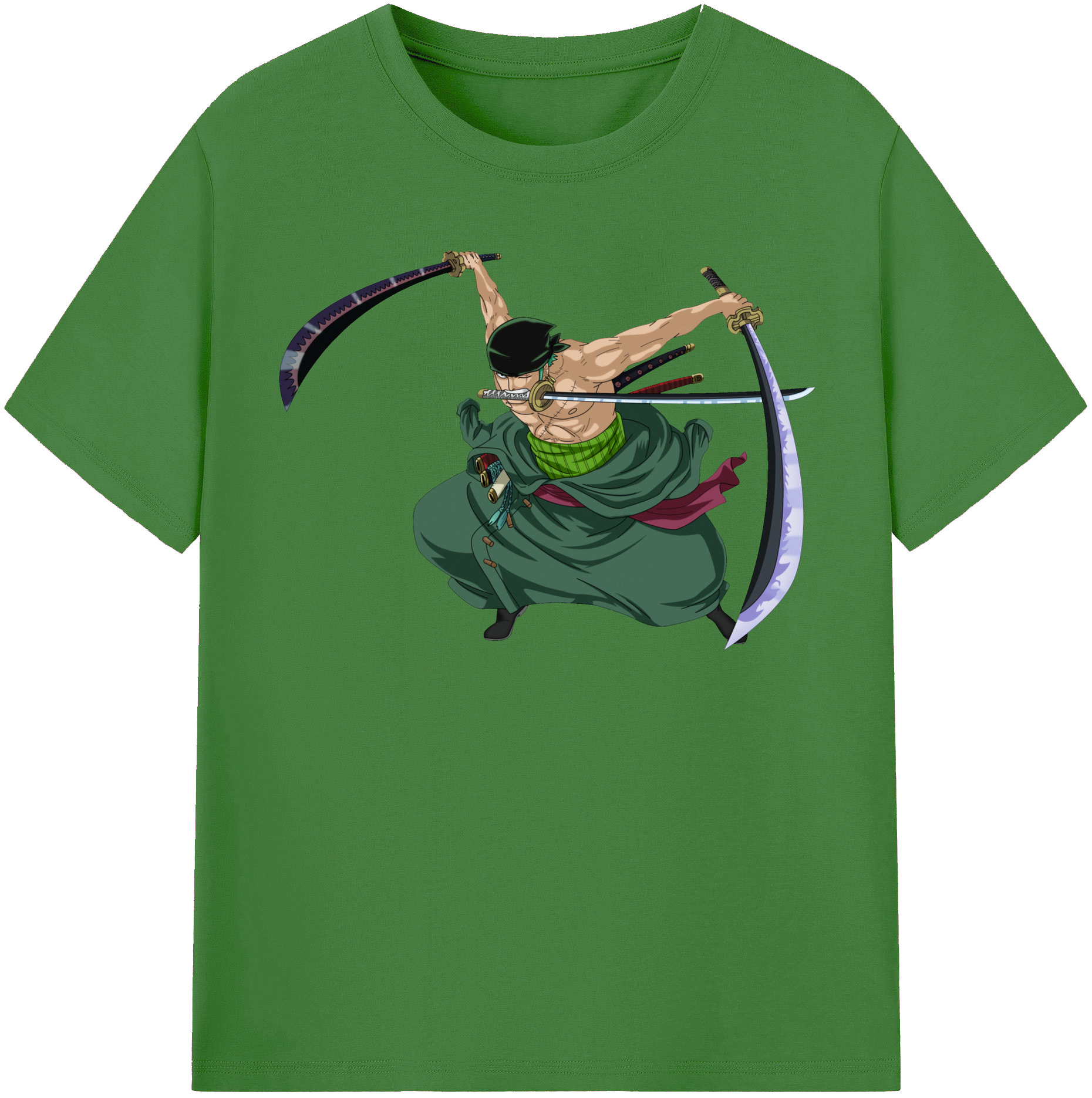ワンピース ロロノア・ゾロ ONE PIECE Roronoa Zoro レディースカジュアルプリントTシャツ（綿100％）